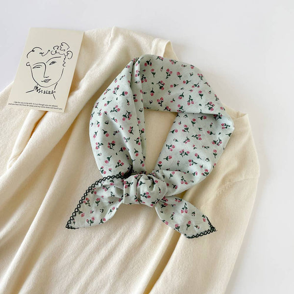 Versatile Retro Printed Square Scarf - Lulu Bella Boutique