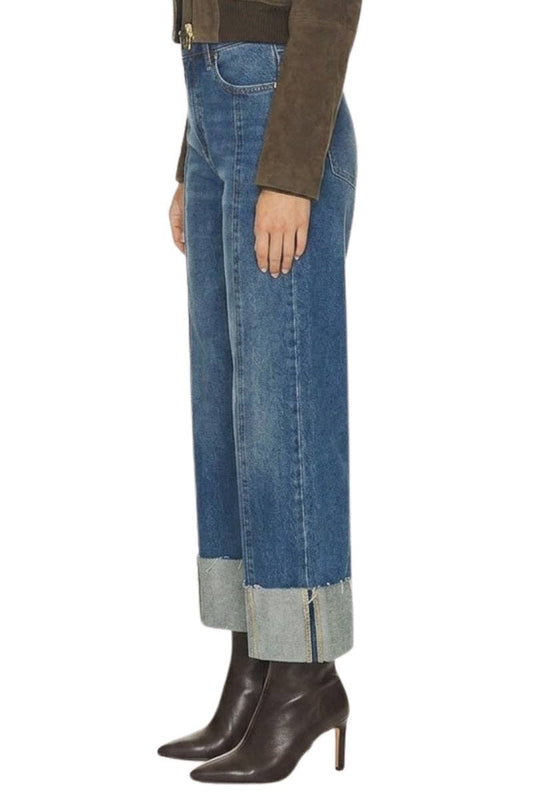 INSEAM TRANSFORM HIGH RISE TUMMY CONTROL A-WIDE JEANS: Dark wash / 1 (24)