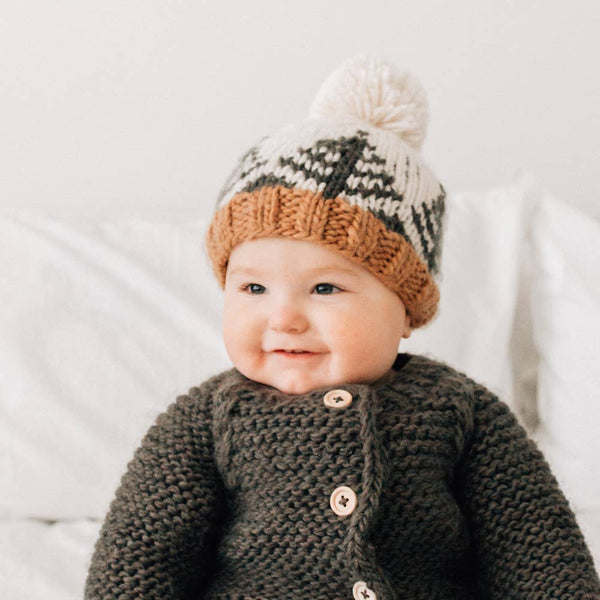 Forest Knit Beanie Hat: L (2-6 years)