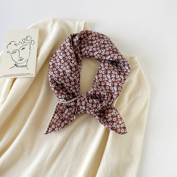 Versatile Retro Printed Square Scarf - Lulu Bella Boutique