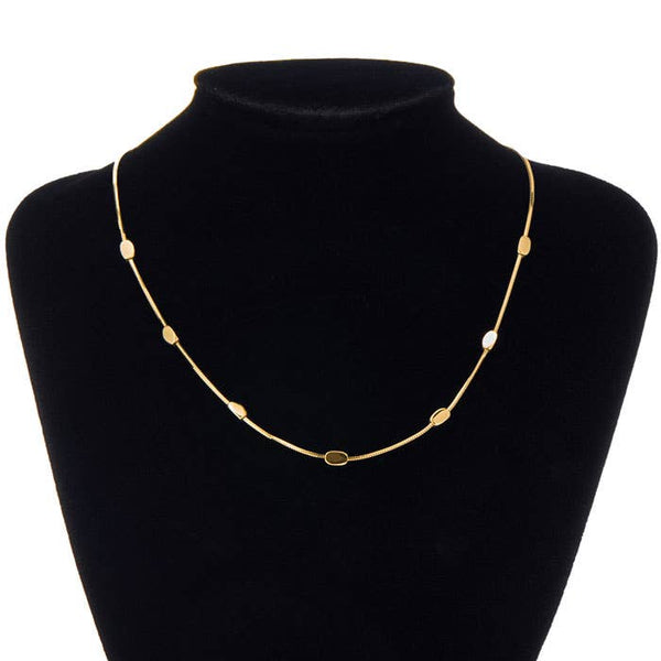 SECRET BOX STAINLESS STEEL NUGGET NECKALCE, DN 60080: RH - Lulu Bella Boutique
