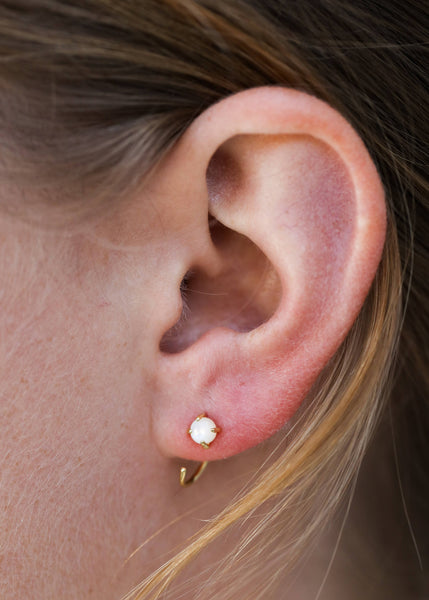 Huggies - Mother of Pearl - Earrings