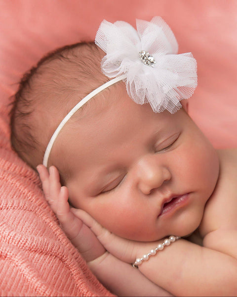 Silver Pearl Cross Bracelet for Baptism or Christening Gift