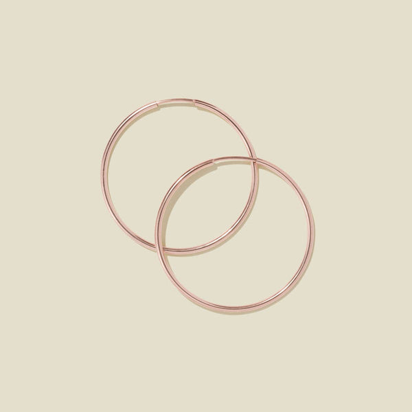 Live In Hoop Earrings: Gold Filled / 12mm