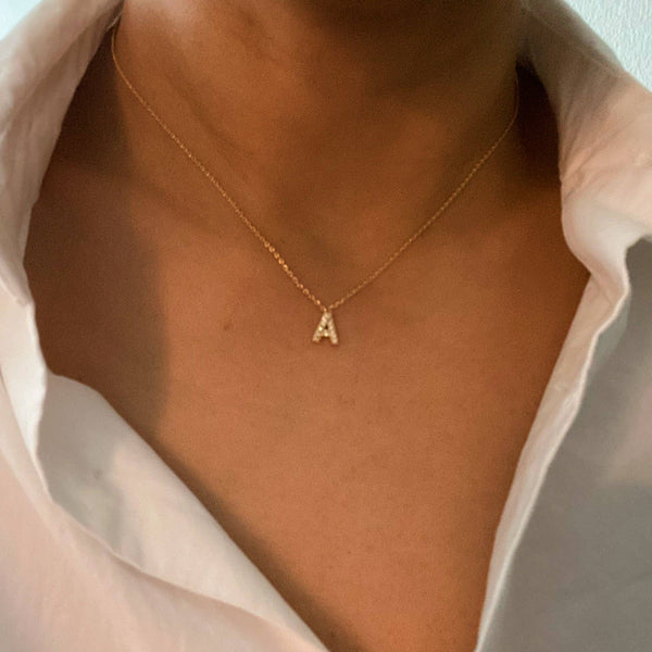 Understated Beauty Initial Necklace: N