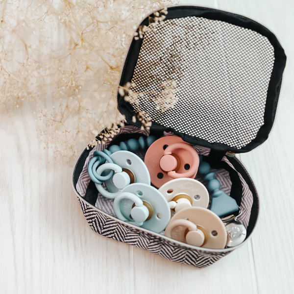 Itzy Soother™ Natural Rubber Paci Sets: Glow 0-6 M