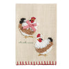 Christmas Chicken Embroidered Farm Towel