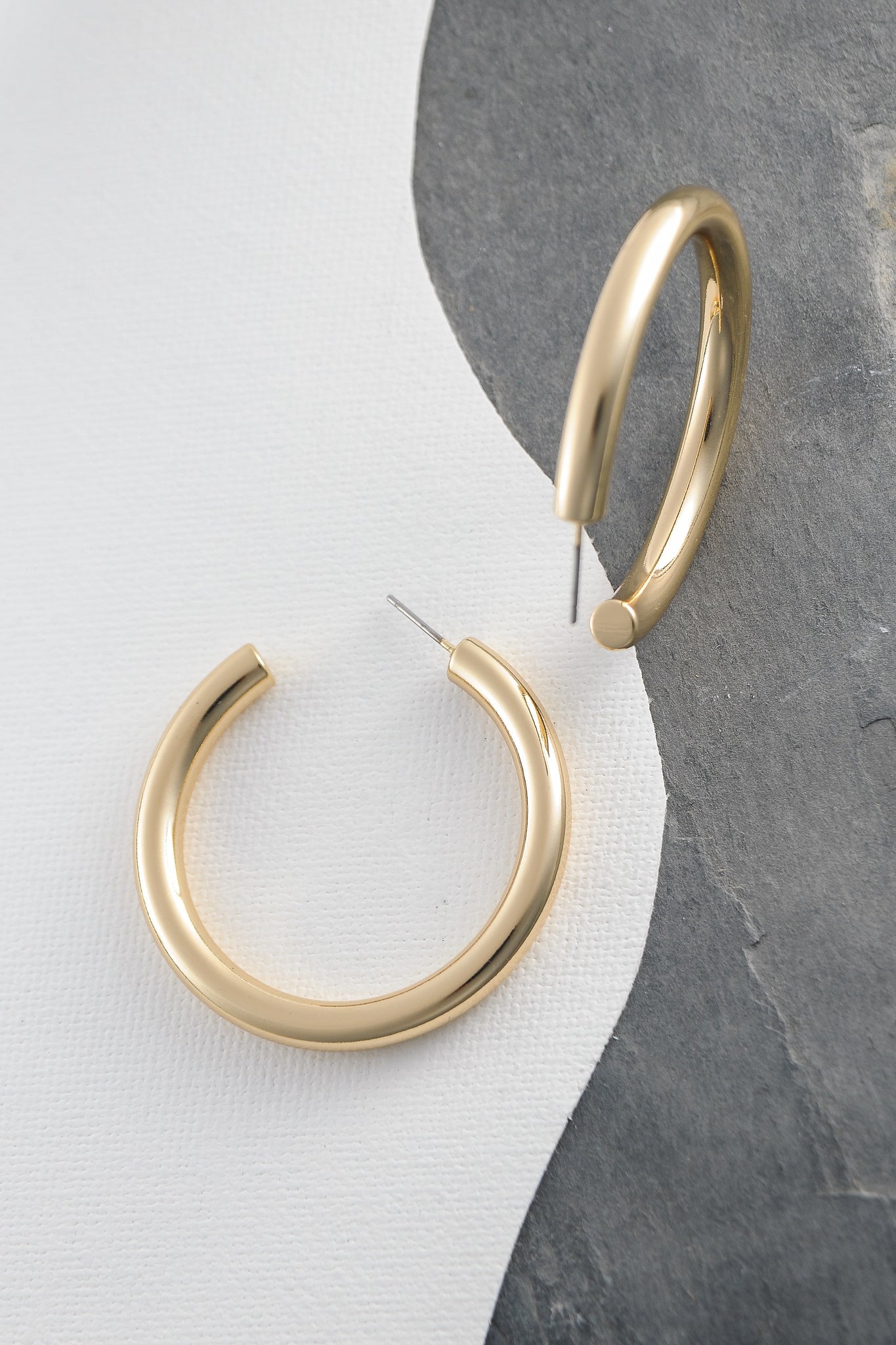 Classic Chunky Hoop Earrings