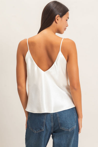 V-neck Satin Cami Top