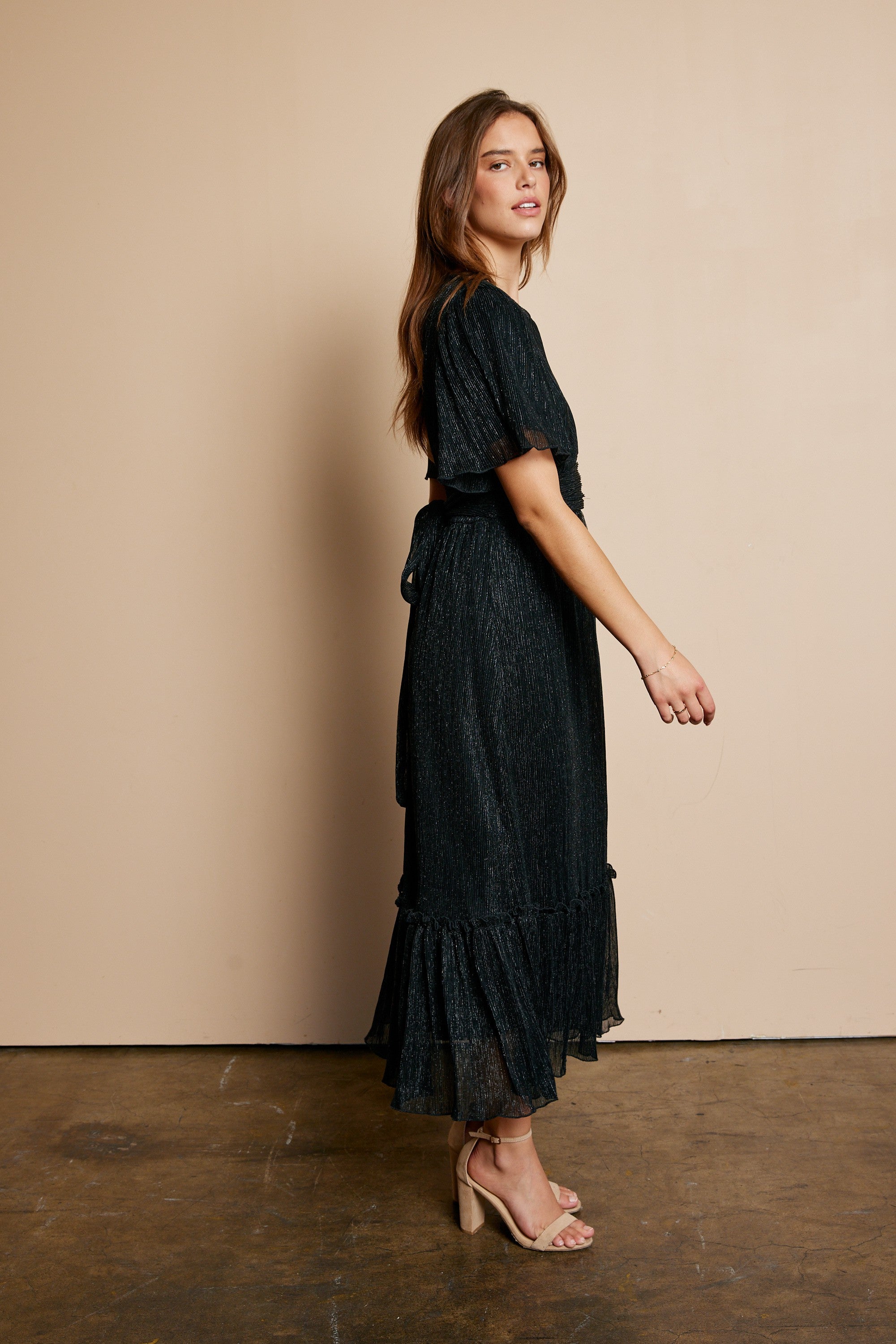 crinkle cotton dress Classic Crinkle Cotton Dress – La Garçonne main image 1