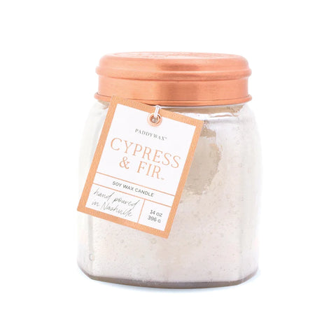 Cypress + Fir 14oz Bubble Glass Candle - Lulu Bella Boutique