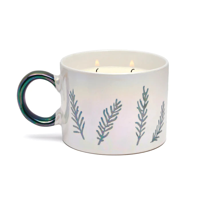 Cypress & Fir - 8oz White Ceramic Mug - Lulu Bella Boutique