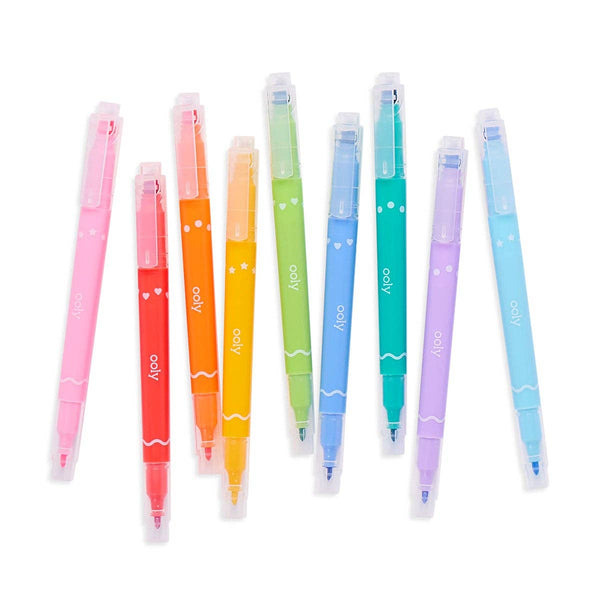Confetti Stamp: Double-Ended Markers (Set of 9) - Lulu Bella Boutique