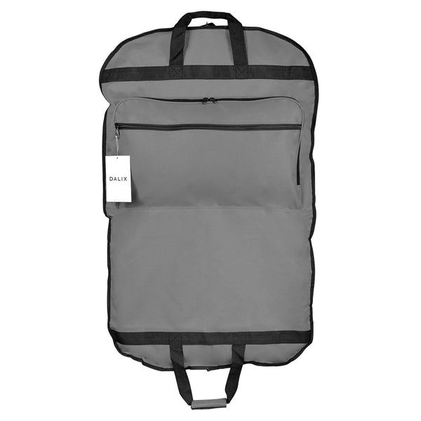 DALIX 39" Garment Bag Cover for Suits and Dresses w Pockets: White - Lulu Bella Boutique
