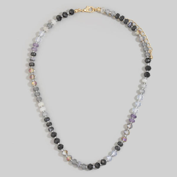 Mixed Glass Beaded Strand Necklace: GDBK
