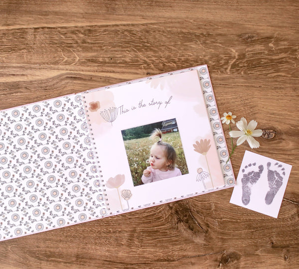 Wildflower Meadow Luxury Baby Memory Book - Lulu Bella Boutique