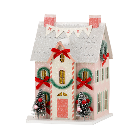 VIL1154 - Christmas Village Merry House - Lulu Bella Boutique