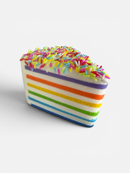 Mini Rainbow Cake Squishy Foam Cake Squishy Toy with Rainbow Sprinkles | Individually Wrapped Sensory Squishy