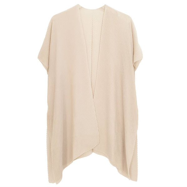 Solid Chiffon Ruana Poncho: Tuape - Lulu Bella Boutique