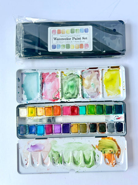 Watercolor Paint Set - 24 Colors - Lulu Bella Boutique