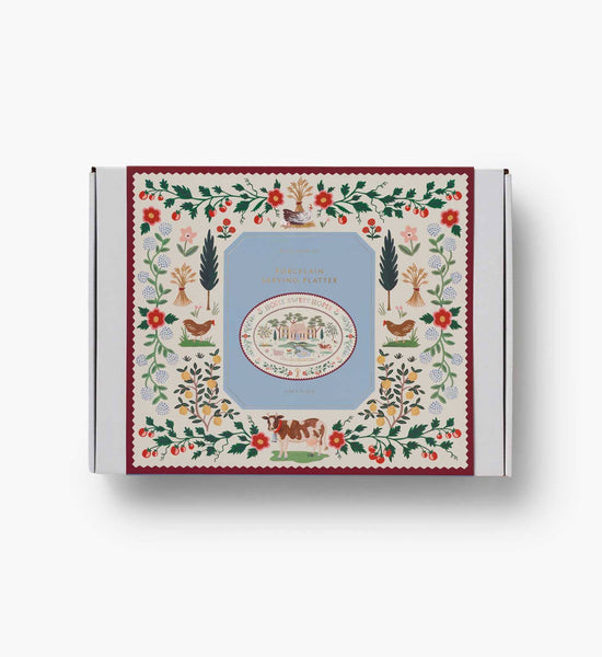 Home Sweet Home Large Porcelain Serving Platter - Lulu Bella Boutique