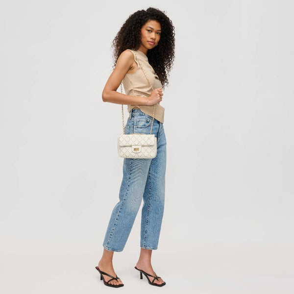 Avery Studded Crossbody: Chocolate - Lulu Bella Boutique