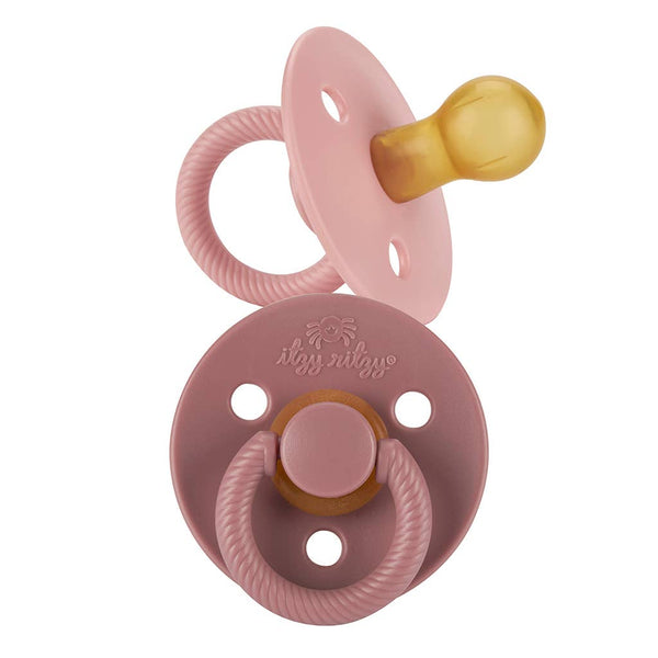 Itzy Soother™ Natural Rubber Paci Sets: Glow 0-6 M