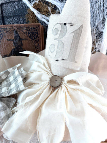 Primitive Witch Hat Natural Cotton 2, Halloween Home Decor : All Natural - Lulu Bella Boutique
