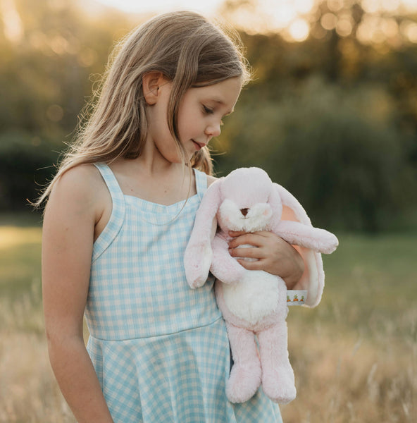 Little 12" Nibble Bunny - Pink - Lulu Bella Boutique