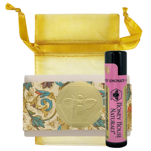 Mini Soap & Lip Butter Set: Honey/Vanilla Almond