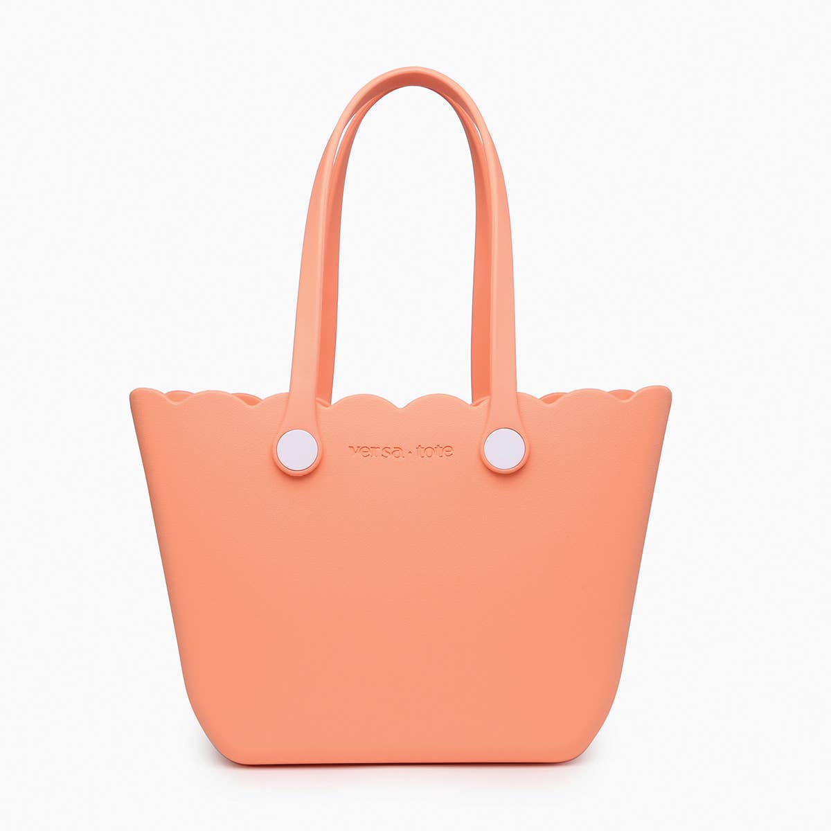 V2335 Rose Scalloped Versa Tote w/ Interchangeable Straps: Coral