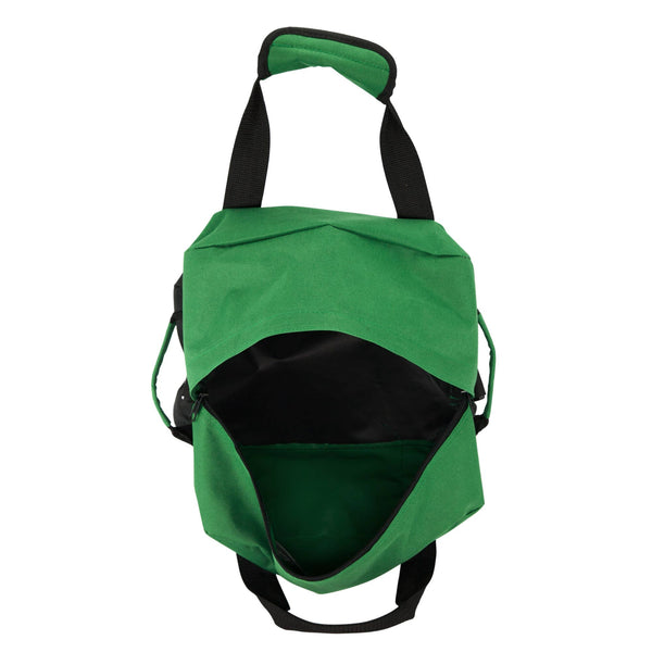 DALIX 14" Small Duffle Bag Two Toned Gym Travel Bag: White - Lulu Bella Boutique
