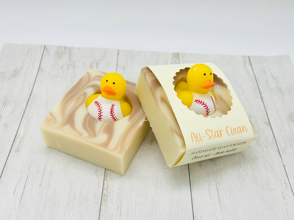 All-Star Clean Handmade Soap Bar for Kids VEGAN COLD PROCESS: Scented