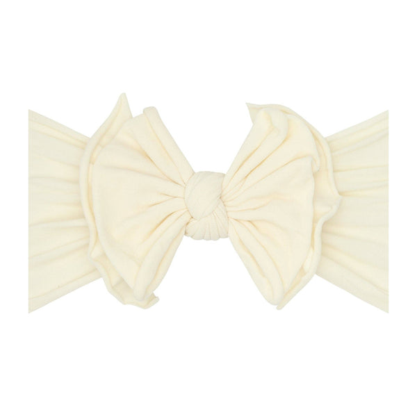Baby Bling® FAB-BOW-LOUS® soft nylon bow headband: Rose quartz - Lulu Bella Boutique