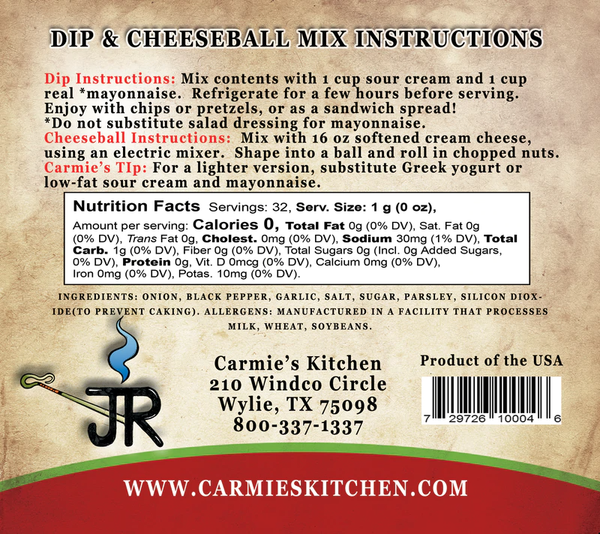 JR's Ranch Dip Mix - Lulu Bella Boutique