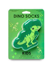 3D Packaged Crew Socks - Kids - Dinosaur - "Rawr" - Green