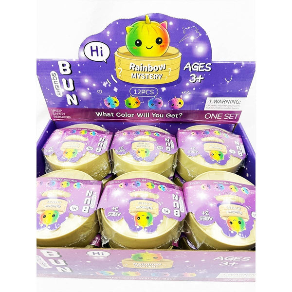 Mystery Rainbow Unicorn Dumpling Squishy with Steamer: MIX COLOR / ONE(12)