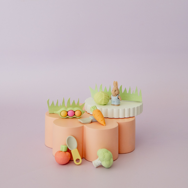 Bunnies In The Garden Eraser Set - Lulu Bella Boutique