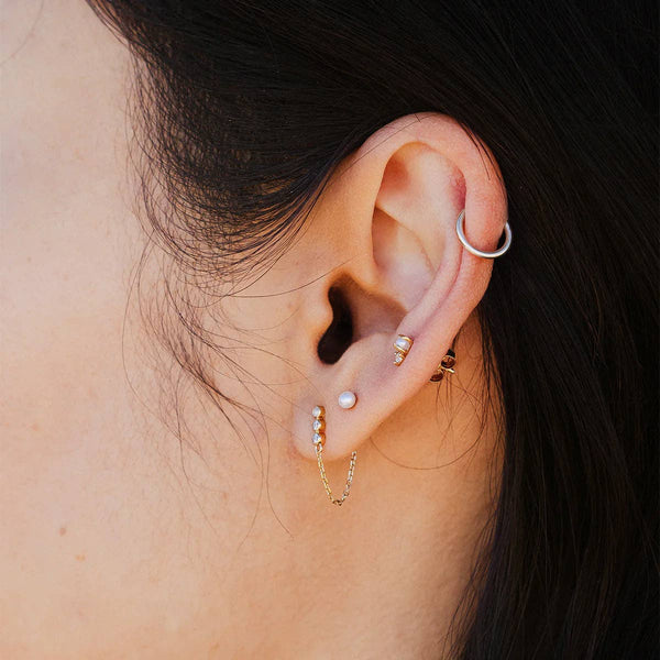 Mini Live in Hoop Earrings: Gold Filled