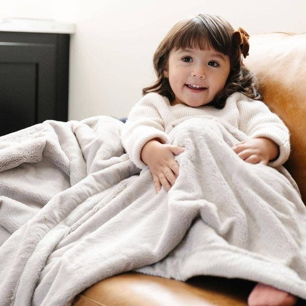 LUSH TODDLER BLANKETS: Gray
