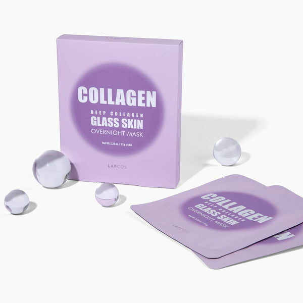 Deep Collagen Glass Skin Overnight Mask 4-Pack Box - Lulu Bella Boutique