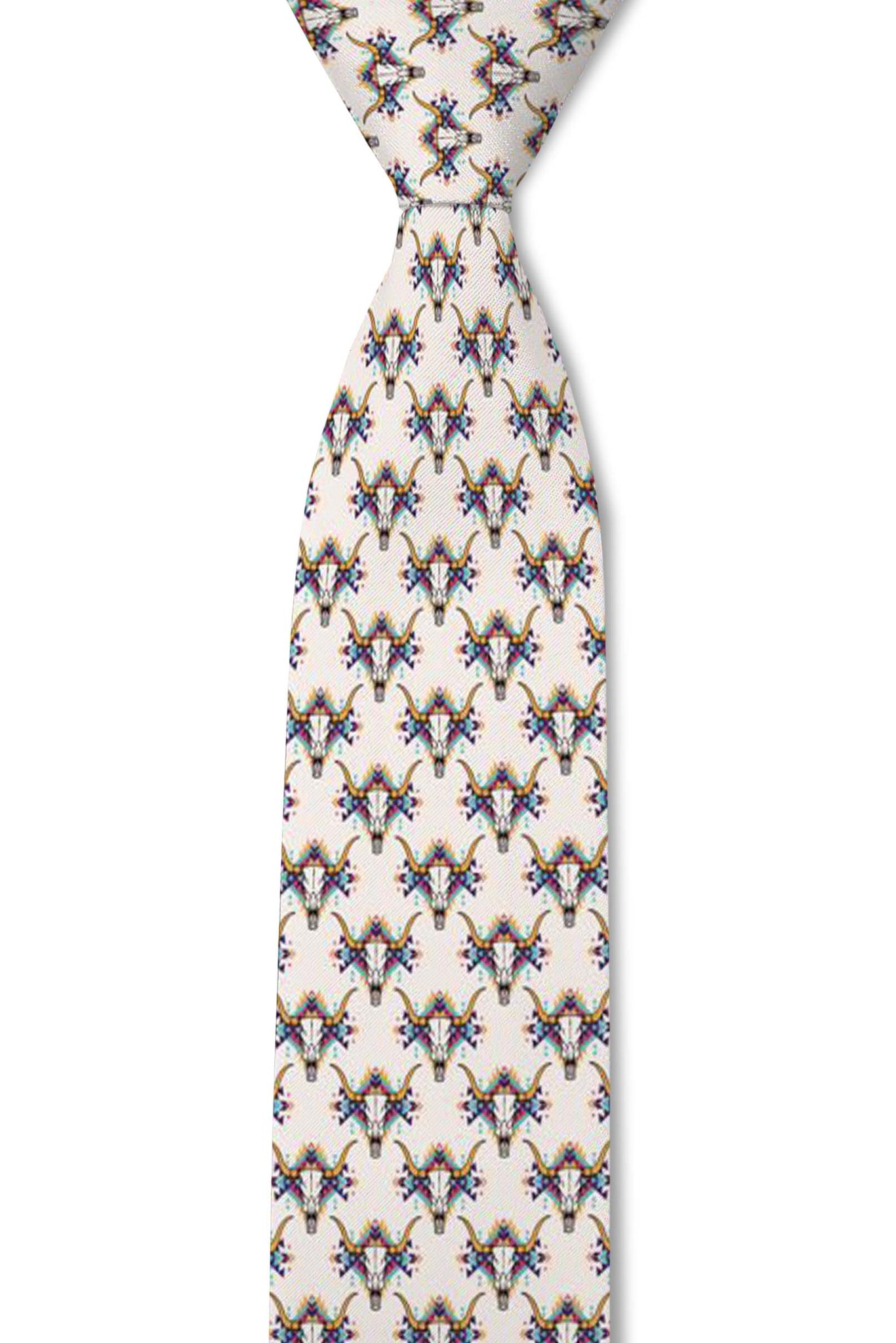 Longhorn - Southwest Longhorn Tie: 2.5" Slim/Skinny Tie