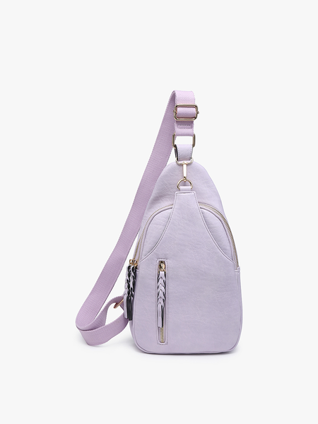 M2342 Nikki Dual Compartment Crossbody Sling Bag: Cow - Lulu Bella Boutique
