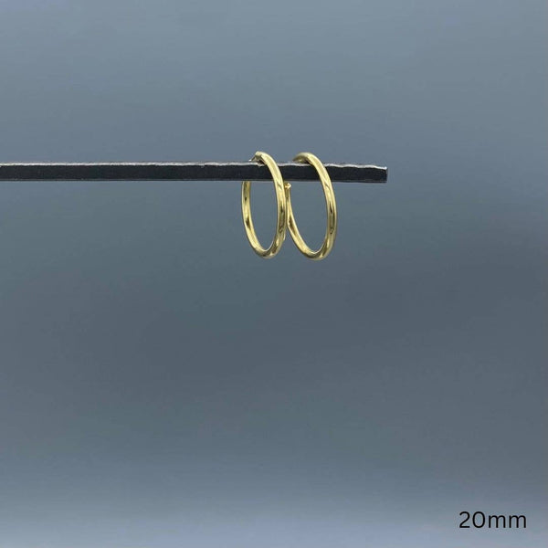 2mm Gold-filled Endless Hoop Earrings: 43mm - Lulu Bella Boutique