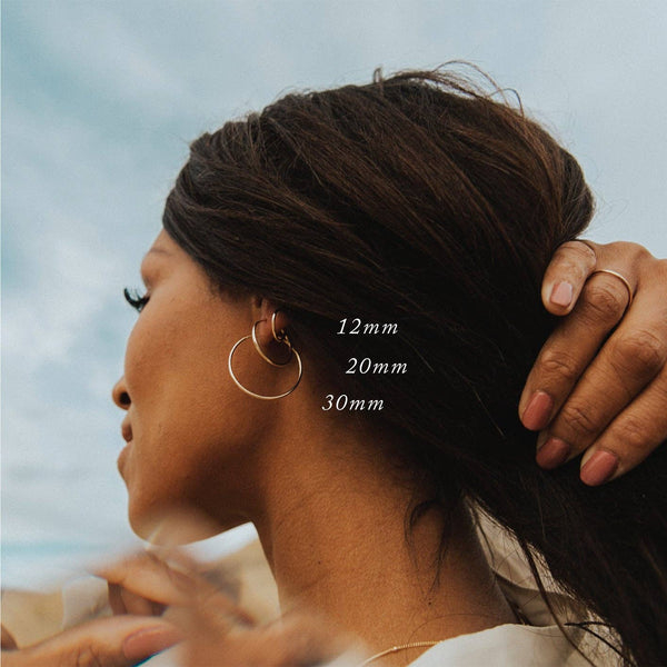 Live In Hoop Earrings: Gold Filled / 16mm