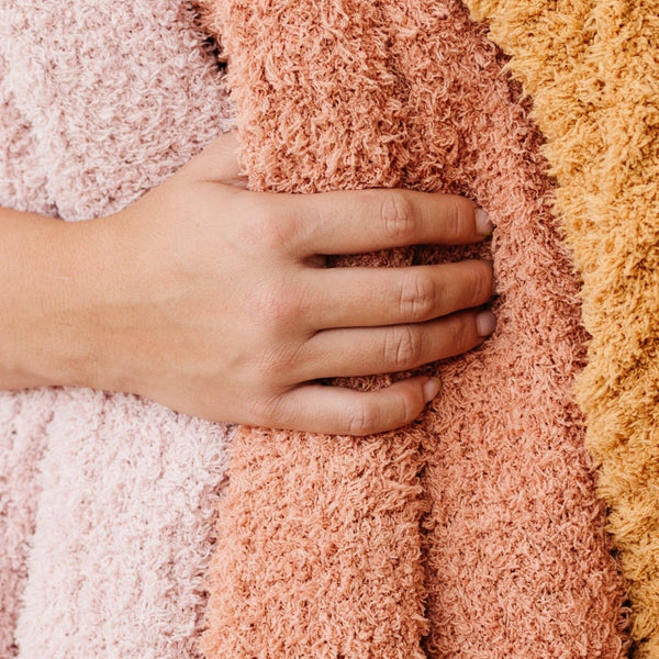 RIBBED BAMBONI® TODDLER BLANKETS: Cameo - Lulu Bella Boutique