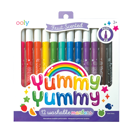 Yummy Yummy: Fruit Scented Markers (Set of 12) - Lulu Bella Boutique