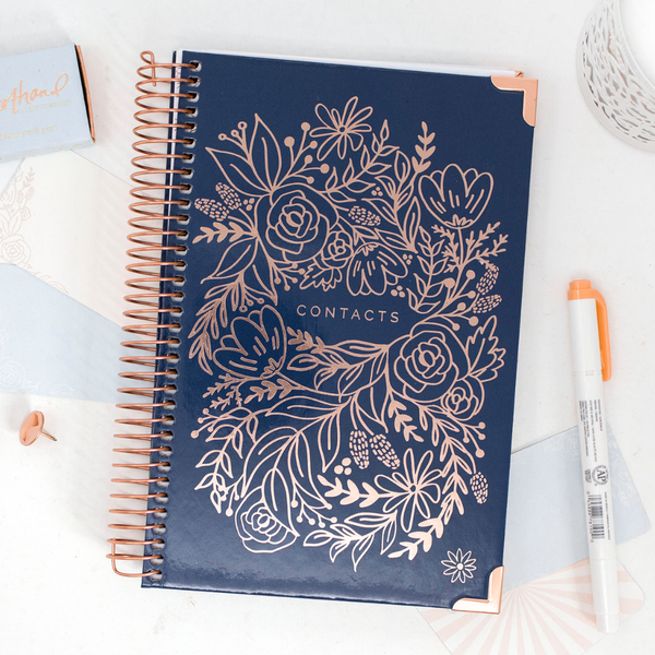 Contact Books, Choose Design: Vintage Floral