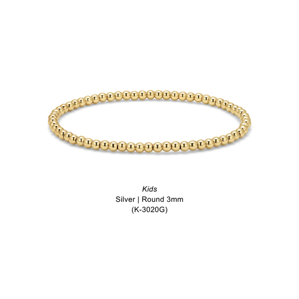 Kids Fashion Fortunes | Sweet Little Shimmers & Shines: Kids Gold - Pearl | 2.5mm & 4mm (K-5006G) - Lulu Bella Boutique