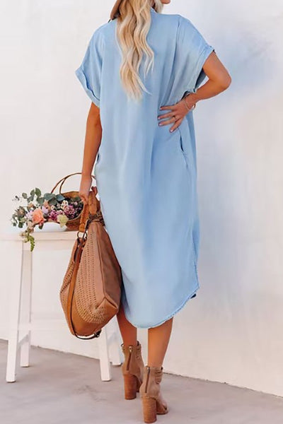 Denim Button Down Dress